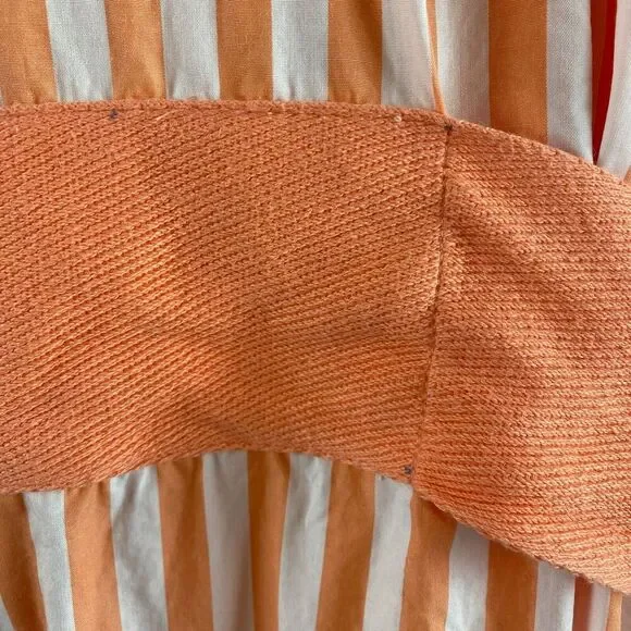 Lake Kimono Robe Melon Striped Orange Women's XXL Casual Pajamas - Picture 15 of 16